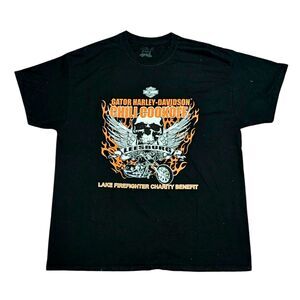Gator Harley-Davidson Chili Cookoff Tee – Leesburg FL – Firefighter Charity Tee